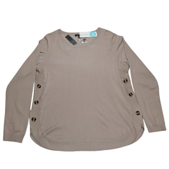 Lety & Me Sweaters - Letty & Me Button-Side Sweater – Size XL (NWT)